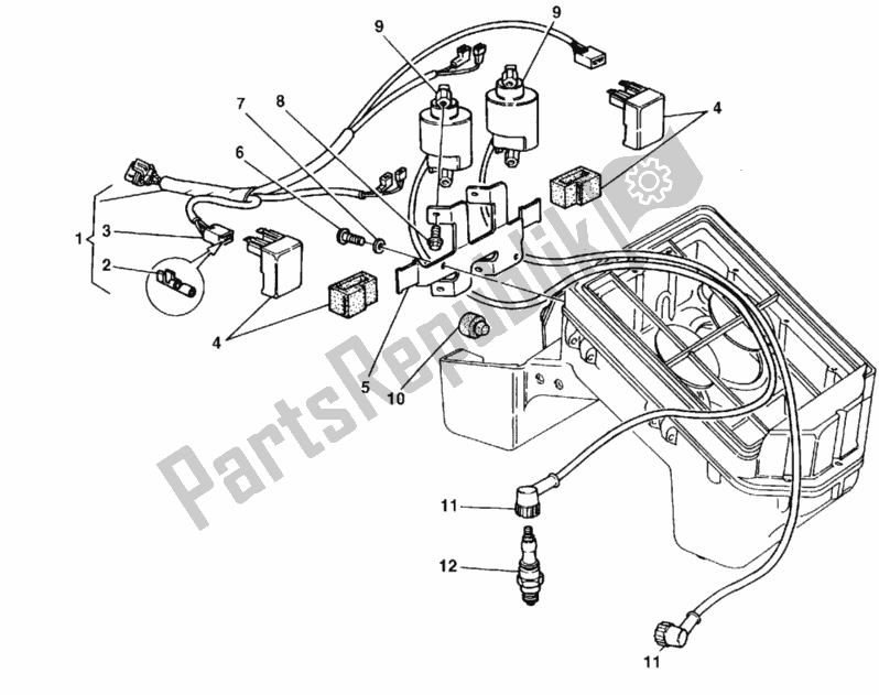 Todas las partes para Bobina De Encendido de Ducati Monster 900 Dark City 1999
